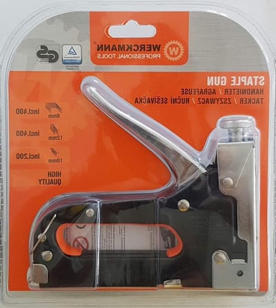 Professionele Nietmachine - Nietpistool Tacker - Meubels Stofferen - Robuuste Constructie - Full Strip - Zwart