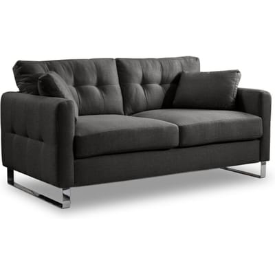 Furnilux Hera 2-zits bank grijs | moderne slede-bank | stijlvol design