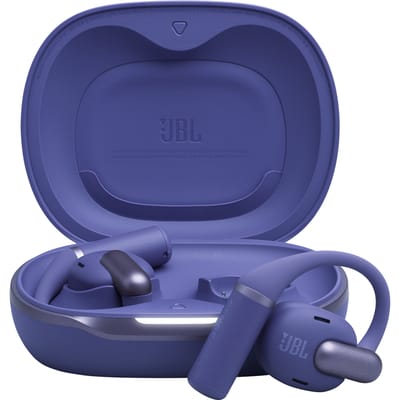 JBL Sense Pro - Open Ear Oordopjes - Oortjes Draadloos - Sport Oordopjes - Bluetooth - Sporten - Hardlopen - 38 uur - Spatwaterdicht - IP54 - Oorhaak - Blauw