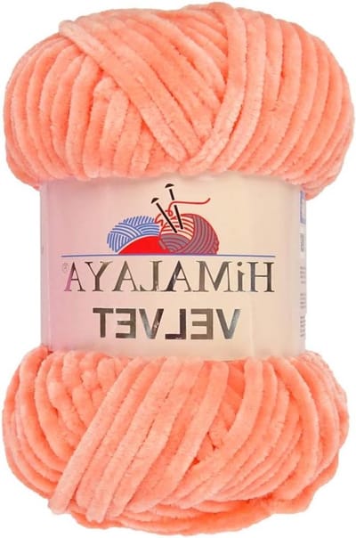 Supergrof Garen - Fluweel Draad - Haken en Breien - Super Zacht - 100 Gram - Perzik
