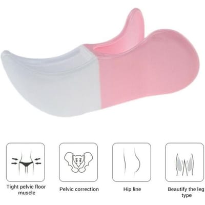 Entraîneur de hanches et de cuisses, exercice Sexy pour l'intérieur des cuisses, dispositif de contrôle de la vessie, Correction des fesses, entraînement des fesses rose