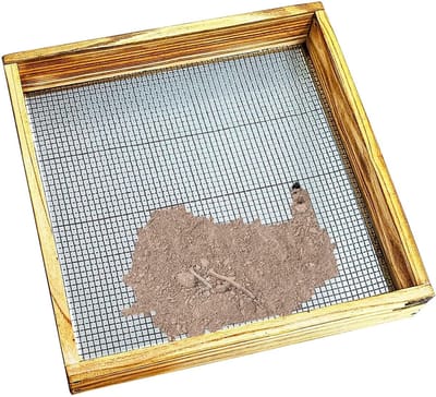 Bodemzeef Hout - Tuinaarde Zeef - Tuinieren Compost - Verwijder Stenen Makkelijk - 39x30cm