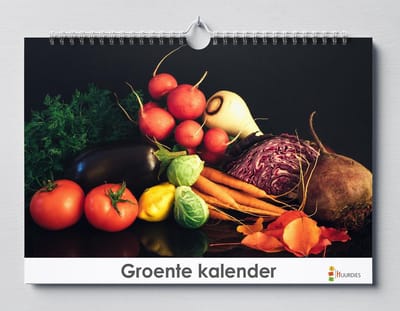 Groente kalender 35x24 cm | Groente verjaardagskalender |Groente wandkalender| Kalender 35 x 24 cm