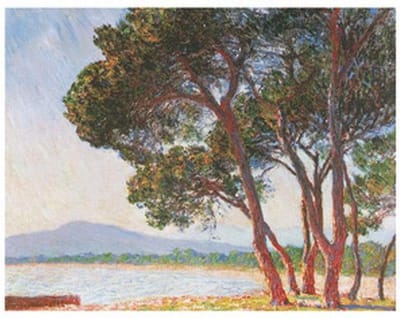 Kunstdruk Claude Monet - La plage de Juan-Les-Pins 80x60cm