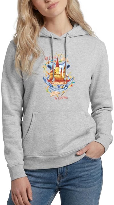 Harry Potter Hogwarts Voor Kerstmis Hoodie Dames