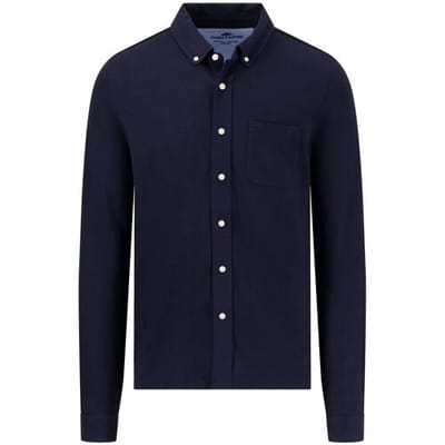 Fynch-Hatton Overhemd Polo Shirt Premium Cotton Navy / male