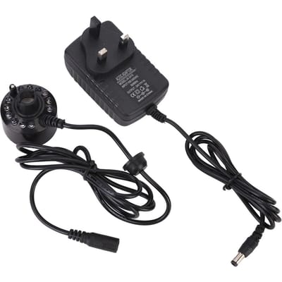 Zwart Aquarium 12 LED Verlichting Ultrasone Mistmaker Verstuiver Waterfontein Vijver Binnen Buiten Vissen
