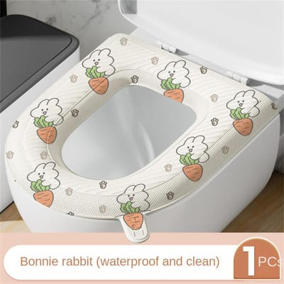 Housse de toilette souple et imperméable, coussin de siège de toilette lavable en forme de O, tapis de siège de toilette pour salle de bain gray