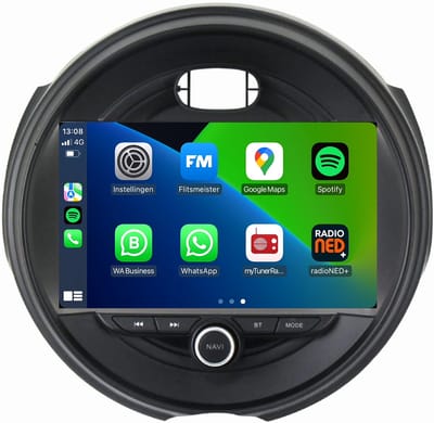 Carplay autoradio voor Mini Cooper F55 | F56 | Clubman | 2014 t/m 2020 | Android 13 | Draadloos Apple Carplay & Android Auto | 8-Core processor | Davilon | 2014 2015 2016 2017 2018 2019 2020 | Bluetooth & Wifi