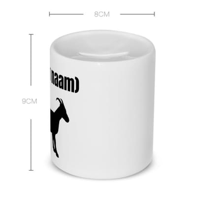 Akyol - geit met eigen naam Spaarpot - Geit - geiten liefhebbers - dieren liefhebber - leuk cadeau voor iemand die houdt van geiten - cadeau - kado - 350 ML inhoud