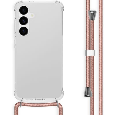 imoshion Hoesje - Geschikt voor Samsung Galaxy S24 Plus - Backcover met koord - Rosé Goud