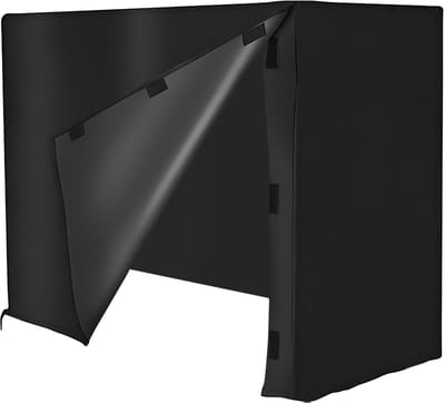 Brandhout Opslag Houder - Haardhout Beschermhoes - Hout Droog Houden - Scheurvast Windbestendig Materiaal - 121x61x107cm - Zwart