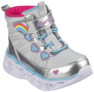 SKECHERS Heart Lights Winterlaarzen voor Meisjes - Sneakers - Unisex - Zilver