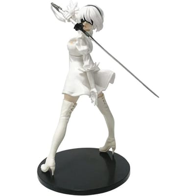 18CM Yorha 2B Zwart-Wit Serie Anime Figuur PVC Verzamelfiguur Actiefiguren Model Pop Beeldje Cadeau