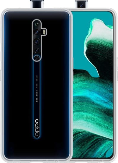 Hoesje - Geschikt voor OPPO Reno 2 - Sterk & Shockproof - Hoes Cover - Siliconen Case - Telefoonhoesjes - Transparant