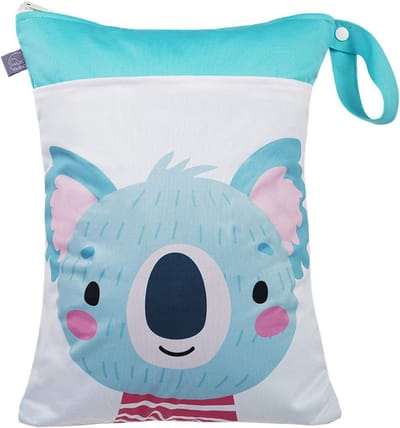 Natte Luiertas - Baby Organizer - Baby Verzorgen - Dubbele Ritsvakken - 30 x 40 cm - Cartoon Patroon