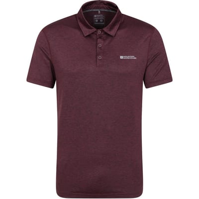 Mountain Warehouse Heren Deuce IsoCool Poloshirt (Dusky Wijn)