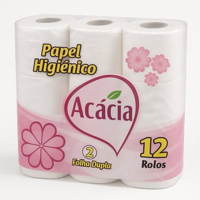 Acácia Toiletpapier 108 Rollen – 9× 12 Rollen – 2-Laags Folha Dupla – Extra Zacht & Sterk – Grootverpakking – Papier Higiénico – Made in Portugal