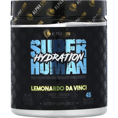ALPHA LION, SuperMens Hydratatie, Lemonardo da Vinci, Zoete Citroenlimonade, 247,5 g (8,73 oz)