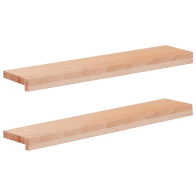 vidaXL - Raamprofielen - 2 - st - Naturel - 70 - x - 15 - x - 2 - cm - Massief - beukenhout