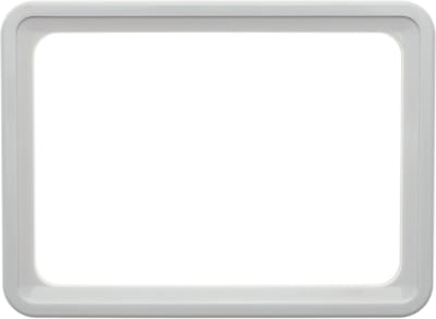 PrimeMatik - Frame voor borden en posters A6 150x110mm wit voor bewegwijzering
