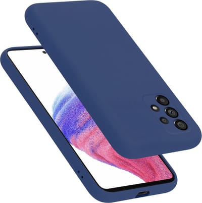 Cadorabo Hoesje geschikt voor Samsung Galaxy A53 5G in LIQUID BLAUW - Beschermhoes gemaakt van flexibel TPU silicone Case Cover