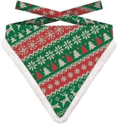 Plenty Gifts Kerst Bandana Met Een Mix Patroon Dog M