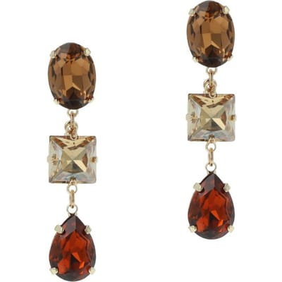 OTAZU Golden Crystal Earrings Size: OS | Earrings Outlet | Dames | Bruin
