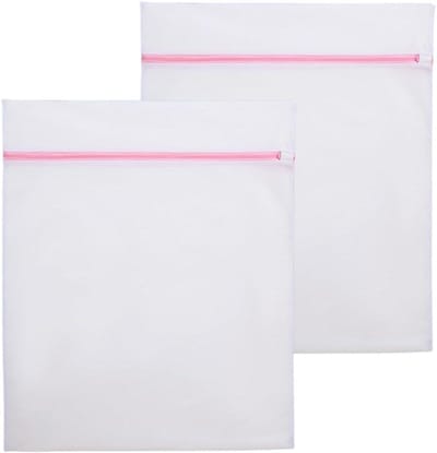 Waszakken Set - Kleding Beschermers - Kleding Beschermen - Verborgen Rits - 40x50 cm 2 Stuks - Wit