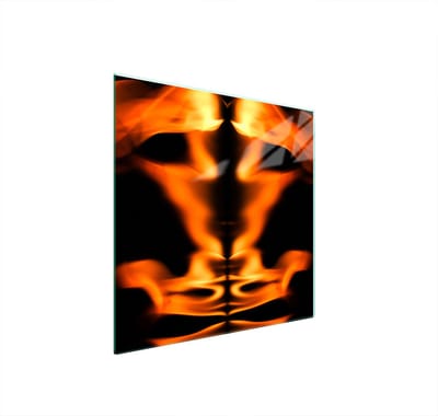 TMK ArtDeko Serie - Glazen Beschermplaat voor Fornuis - 50x52 cm - Hittebestendig