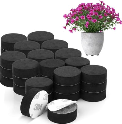 Store_8 - Onzichtbare Planten Pot Voeten - Vlekbescherming - 40 Stuks - Zwart - Non-Slip Plantensteunen - Voor Binnen en Buiten