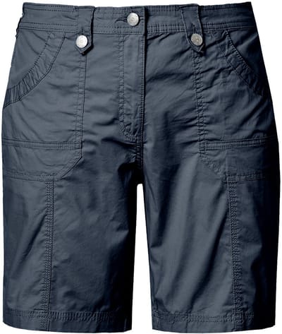 Ulla Popken - Dames - Cargo-bermuda comfortabele tailleband 4-pocket model - Marine - Maat 46