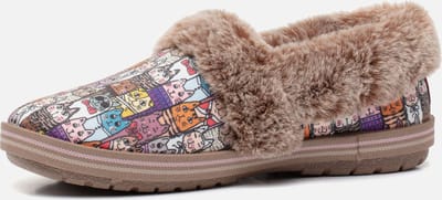 Skechers Skechers Bobs Too Cozy Chic Cat Pantoffels taupe