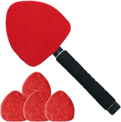 Ruitenreiniger Tool - Uitschuifbare Reiniger - Auto Binnen Reinigen - 180 Graden Draaibaar - 41-57 cm - Rood