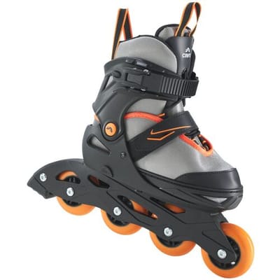 CRIVIT Kinder skeelers (donkergrijs/oranje, 29-33)