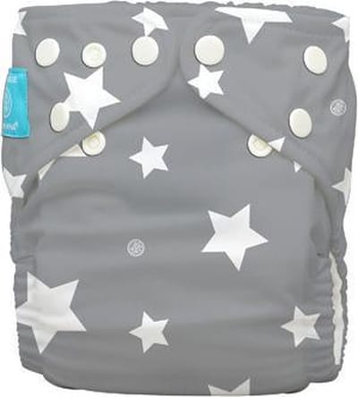 Charlie Banana Twinkle Little Star White - Wasbare Luier One Size Hybride AIO