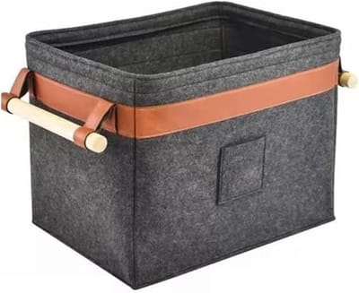 Haardmand - Brandhout mand - Opslag en transport - Opvouwbaar ontwerp - 45 x 32 x 40 cm - Multicolor