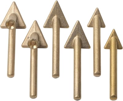 Soldeerboutpunten Set - Reservepunten Lassen - Kunststof Reparatie - Snel Opwarmend Staal - 6 Stuks - Goudkleurig
