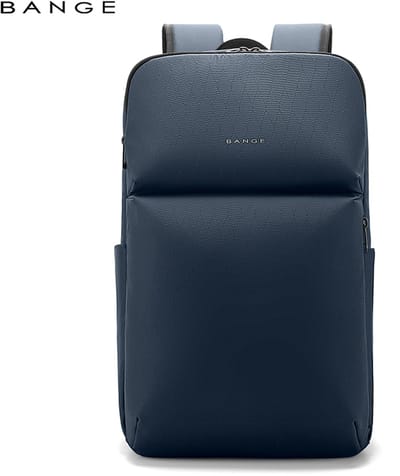 CarryQuest® - BANGE Laptop Rugzak 15.6 inch - Zakelijke Business Backpack 27L - Waterafstotende Rugtas met Laptopvak, Anti-Diefstal Vak, Trolleyband & Organizer - Blauw