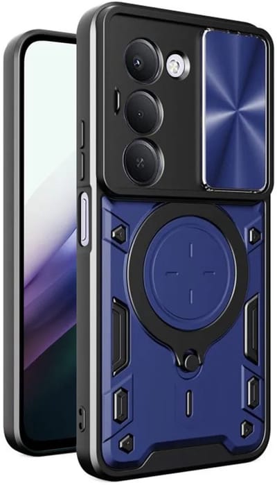 Hoesje geschikt voor Xiaomi Redmi 15 - Techsuit CamGuard Pro Back Cover - Blauw