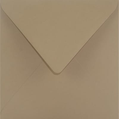 Gladde Beige enveloppen A5 - 153 x 153 mm - 25 stuks - NK natgelijmde - 120 gram - Aster Color - Netuno