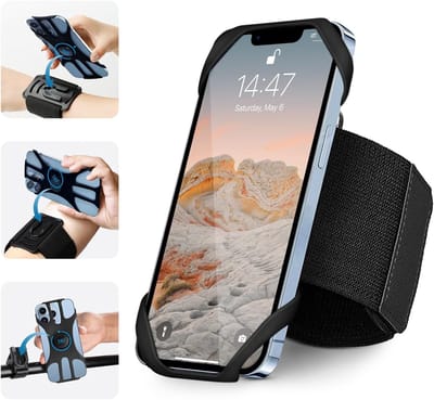 Fiets Telefoonhouder – Universele Houder voor Smartphone 4-7 Inch – 360° Verstelbaar - Polsstijl