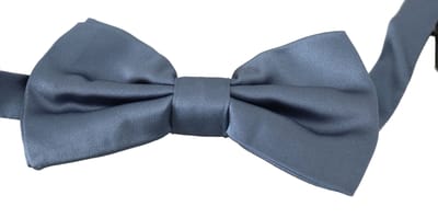 Dolce & Gabbana Blue 100% zijde verstelbare nekpapillon boog herenbindingen