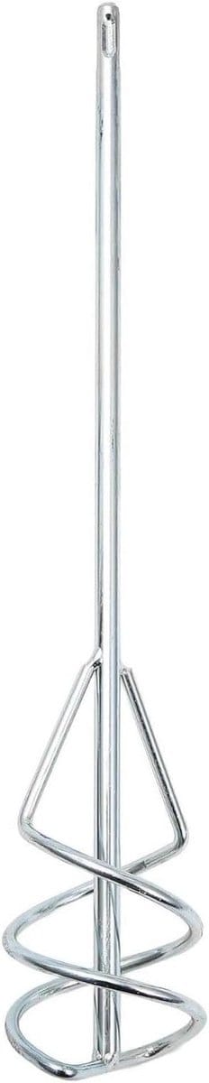 Paddle Mixer - Mortel Roerder - Verf en Gips Mengen - Roestbestendig Metaal - 10cmx50cm - Zilver