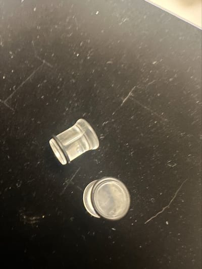 Piercing earplug hoornvormig 00G 9.2 mm transparant | Make up | Parfum | Moederdag | Verjaardagscadeau| Cadeautje| Valentijnsdag| Kado | sieraden | vaderdag | oorbellen | oorsieraden