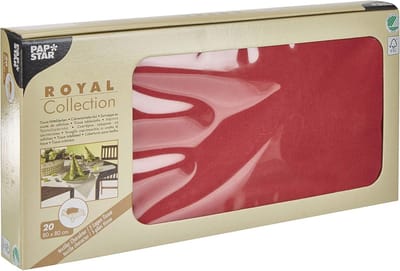 20 Tissue Dekens in Bordeaux - 80 cm x 80 cm - Duurzaam en FSC-gecertificeerd