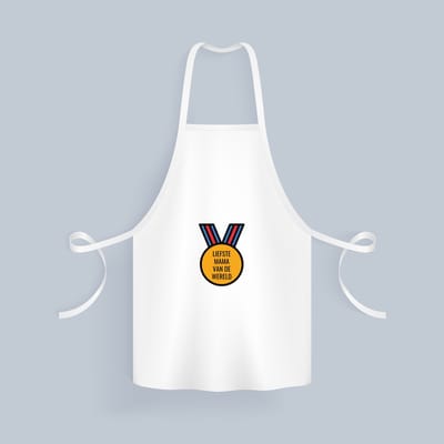 Akyol - liefste mama van de wereld Keukenschort - Mama - de liefste moeder - moeder cadeautjes - moederdag - verjaardagscadeau - verjaardag - cadeau - geschenk - kado - gift - moeder artikelen - 82 bij 71 cm