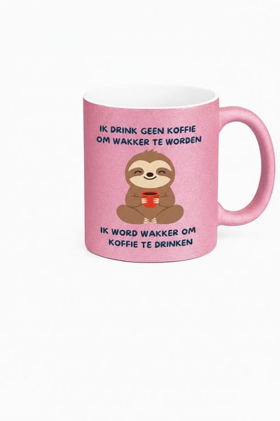 Grappige Koffiemok - Ik Drink Geen Koffie Om Wakker Te Worden - Ideaal Cadeau