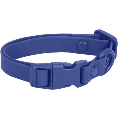 Macaron Kleur Schattige Huisdier Kattenhalsband PVC Kattenhalsband Verstelbare Kleine Halsband Voor Puppy's En Katten Huisdierbenodigdheden marineblauwe kleur