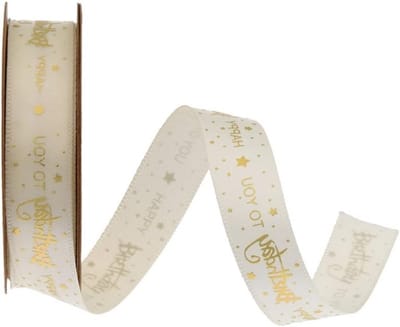 Decoratieve Verjaardagslinten van Satijn, 15 mm, voor Taartdecoratie, Cadeauverpakking en Creatieve Knutselprojecten